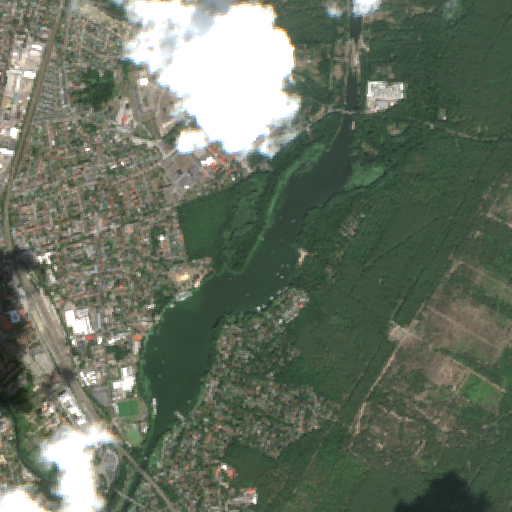 Sentinel-2-Aufnahme des Lehnitzsee vom 08. August 2026