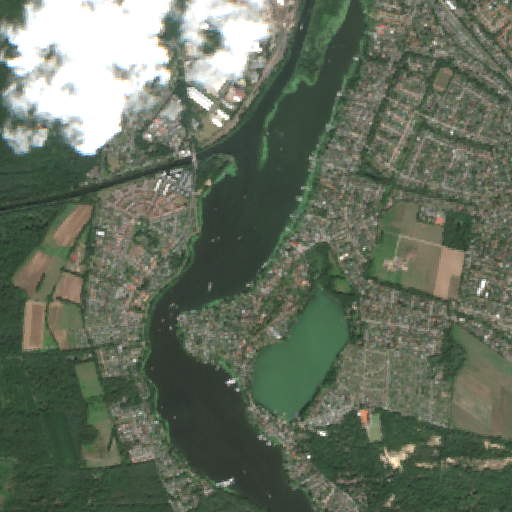Sentinel-2-Aufnahme des Nieder Neuendorfer See vom 08. August 2026