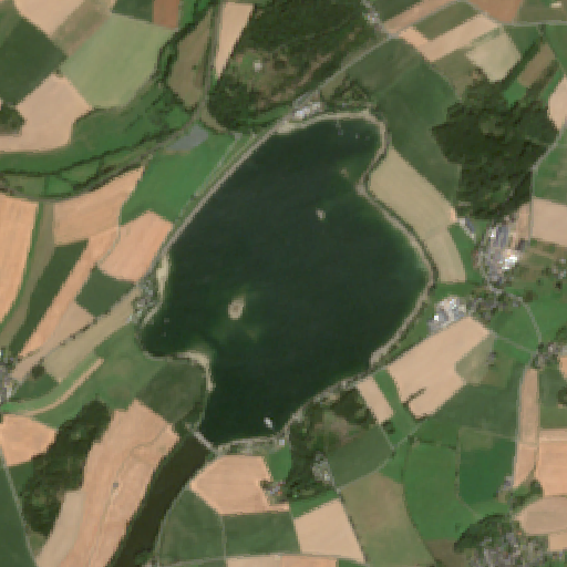 Sentinel-2-Aufnahme des Förmitztalsperre vom 10. August 2026