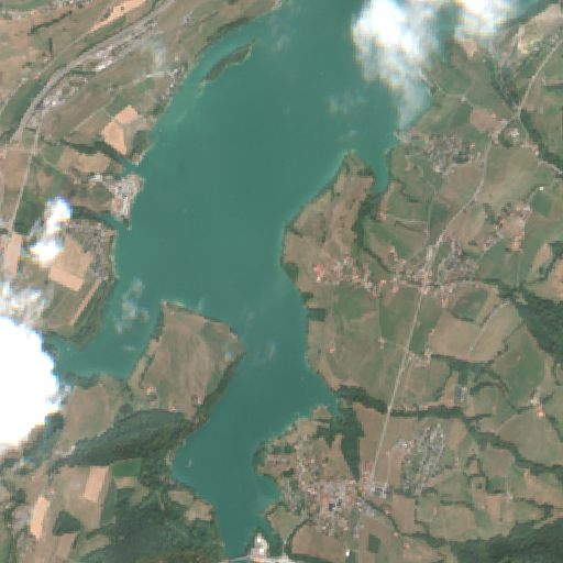 Sentinel-2-Aufnahme des Greyerzersee vom 01. August 2026
