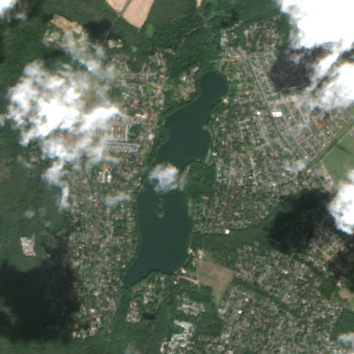 Sentinel-2-Aufnahme des Groß Glienicker See vom 08. August 2026