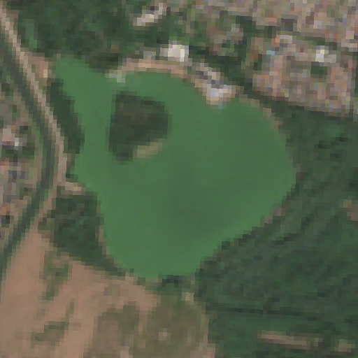 Sentinel-2-Aufnahme des Haselünner See vom 09. August 2026