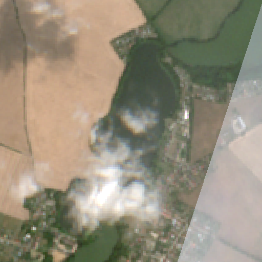 Sentinel-2-Aufnahme des Hohenjesarscher See vom 31. Juli 2026