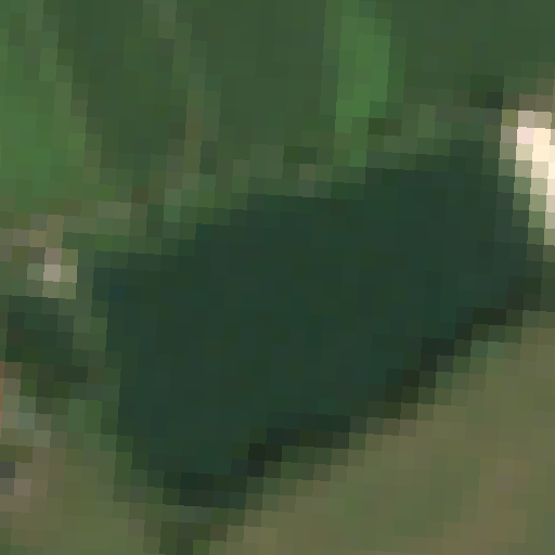 Sentinel-2-Aufnahme des Kiessee vom 09. August 2026