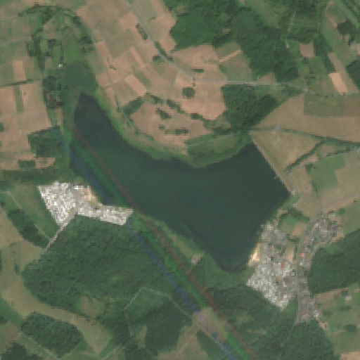 Sentinel-2-Aufnahme des Krombachtalsperre vom 03. August 2026