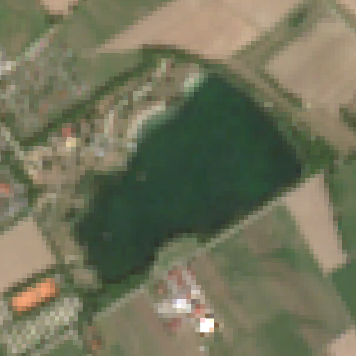 Sentinel-2-Aufnahme des Ludwigsfelder Baggersee vom 10. August 2026
