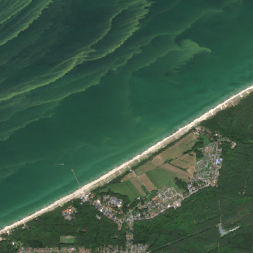 Sentinel-2-Aufnahme des OSTSEE GRAAL MUERITZ MITTELWEG vom 08. August 2026