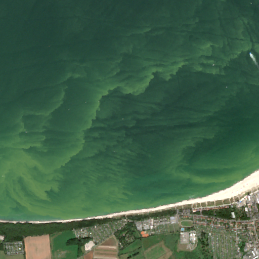 Sentinel-2-Aufnahme des OSTSEE WARNEMUENDER WESTSTRAND vom 08. August 2026