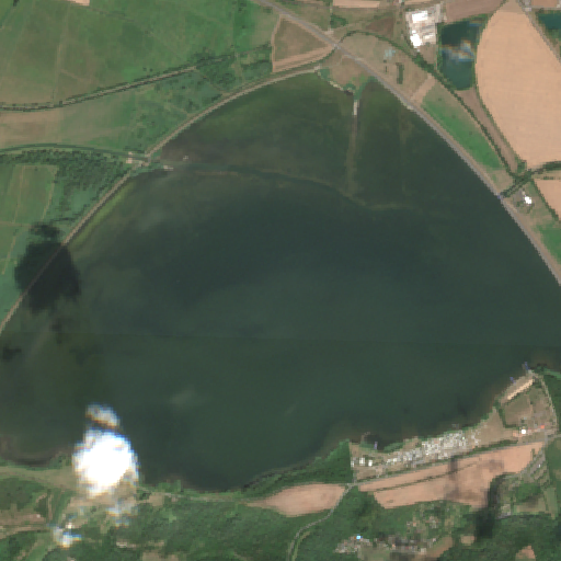 Sentinel-2-Aufnahme des Stausee Kelbra vom 08. August 2026