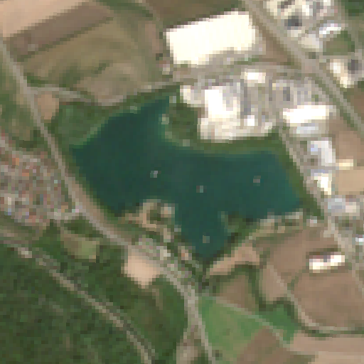 Sentinel-2-Aufnahme des Vöhringer See vom 10. August 2026
